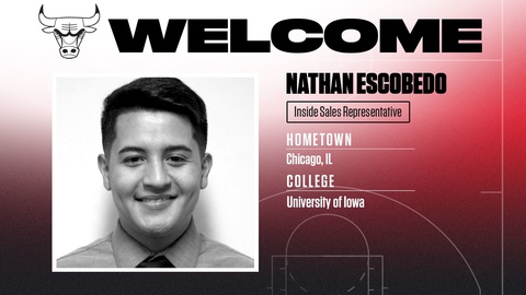 Picture of Nathan Escobedo's welcome from the Chicago Bulls