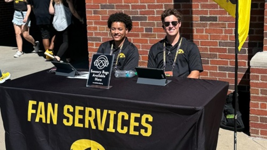 Fans First students in Kinnick